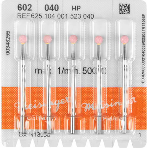 Ceramic grinder 602 Pack of 5 pieces pink medium, HP, figure 001, ISO 040