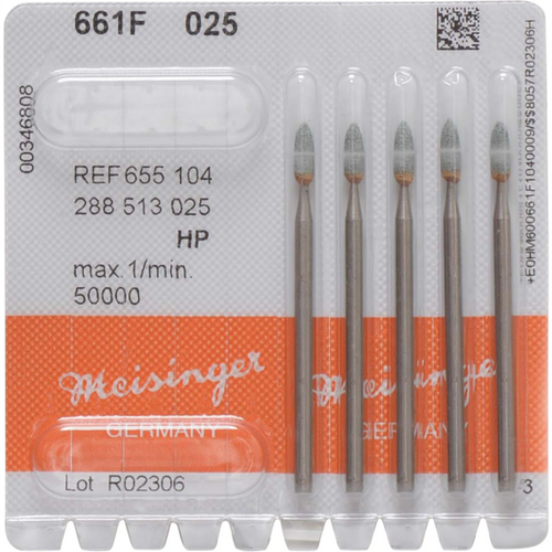 Ceramic grinder 661 Pack of 5 pieces green fine, HP, figure 288, 7 mm, ISO 025