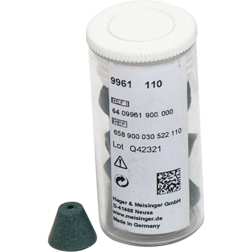 Universal polisher 9961 Pack of 10 pieces unmounted, green, figure 030, 9 mm, ISO 110
