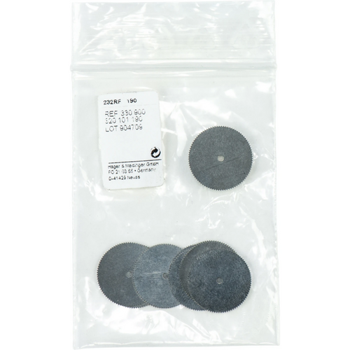 Circular saw 232RF Pack of 10 pieces unmounted, figure 320, 0.1 mm, ISO 190