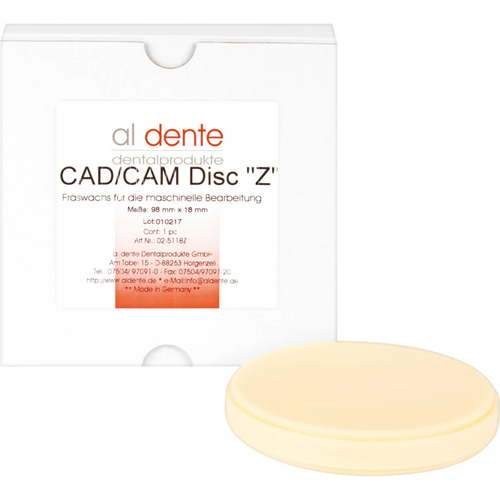 Wax Discs piece Z Ø 98 mm, H 18 mm