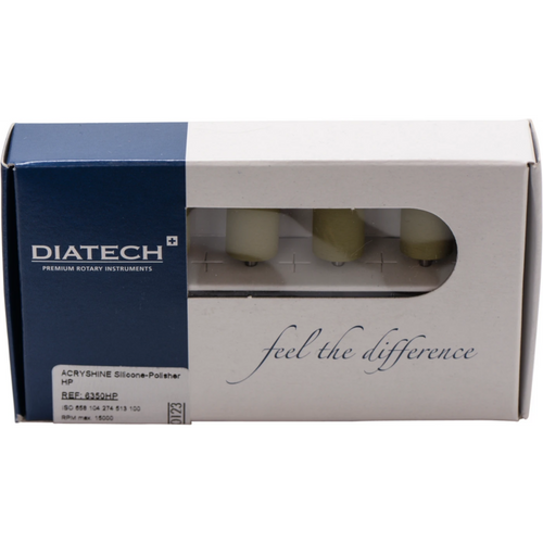 DIATECH acrylic polisher Pack of 5 yellow, HP, figure 274 grenade, 24 mm, ISO 100