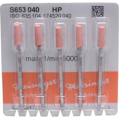 Ceramic grinder S653 Pack of 5 pieces orange medium, HP, figure 174, 12 mm, ISO 040