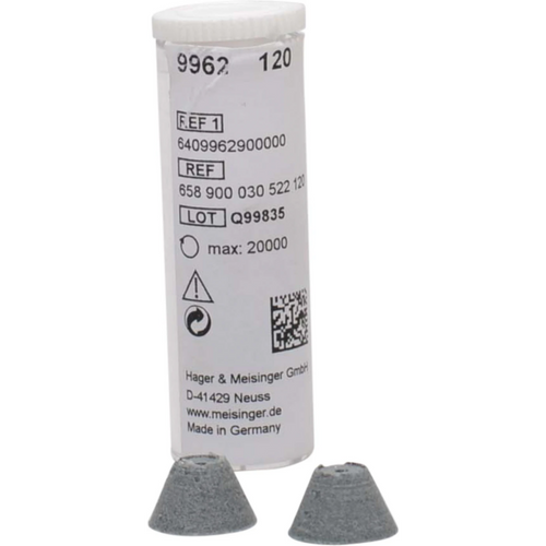 Universal polisher 9962 Pack of 10 pieces unmounted, green, figure 030, 7 mm, ISO 120