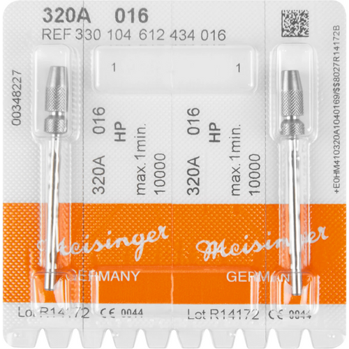 Mandrell 320A Pack of 2 HP, 1.6 mm, ISO 016