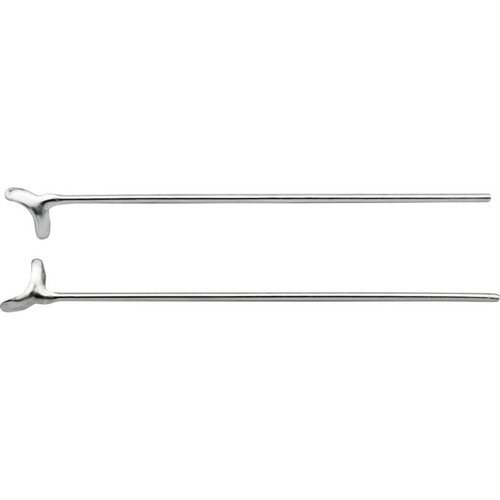 J-brackets Pack of 2 x 5 pieces (right, left), angled, Ø 0.8 mm