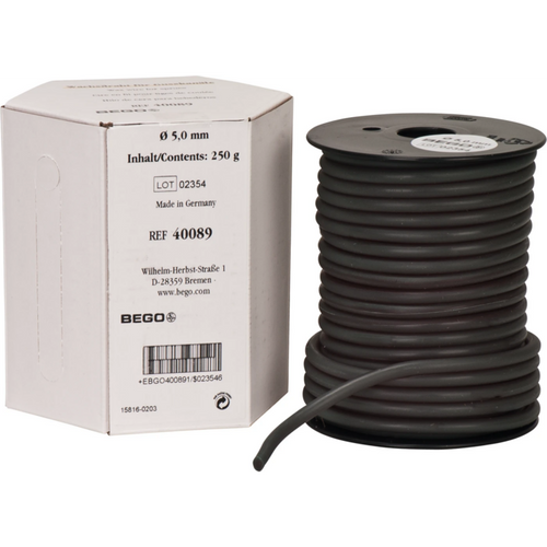 Wax wire Roll 250 g green, length 17 m, Ø 5 mm
