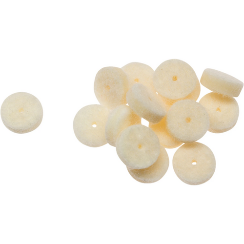DIA GLACE felt wheels Pack of 100 pieces impregnated with lubricant