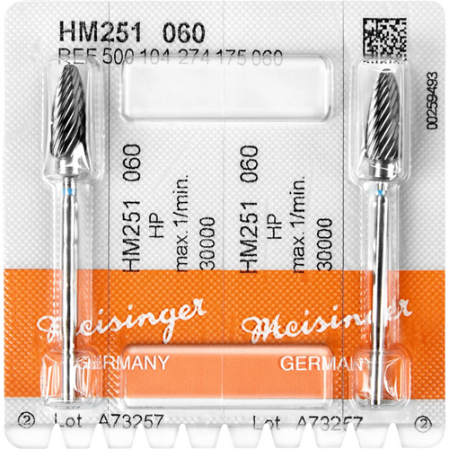 Carbide cutter S Pack of 2 pieces blue standard, HP, figure 274, 14.5 mm, ISO 060