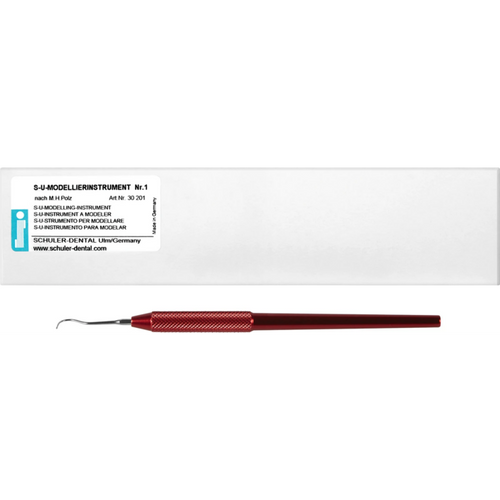 S-U modeling instruments according to M. H. Polz Piece Instrument red, number 1, with holder