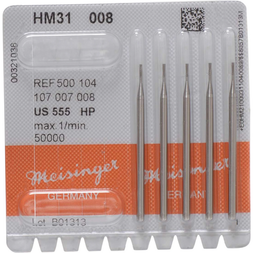 Carbide drill bit 31 Pack of 5 pieces HP, figure 107, 3.6 mm, ISO 008