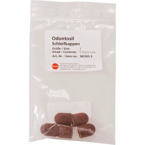 Grinding caps Pack of 5 pieces round Ø 14.5 mm, size 1 for carrier D38230T1