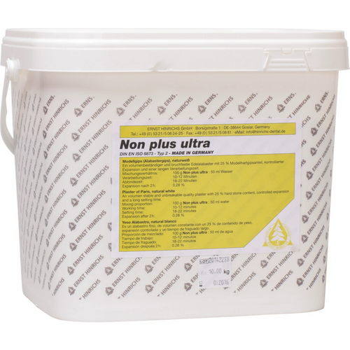 Non plus ultra Bucket 10 kg model plaster natural white
