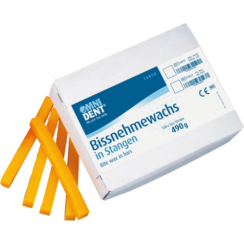 Bite wax Package 490 g sticks yellow, soft (54819)