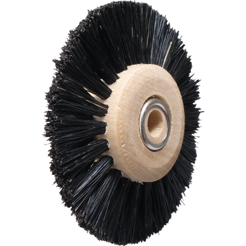 Polishing brushes piece wooden core, quality "Standard" 2-row, 26/Ø 55 mm pointed