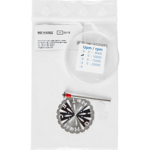 TOPDENT High-Tech piece unmounted, red fine, Ø 35 mm x 0.26 mm