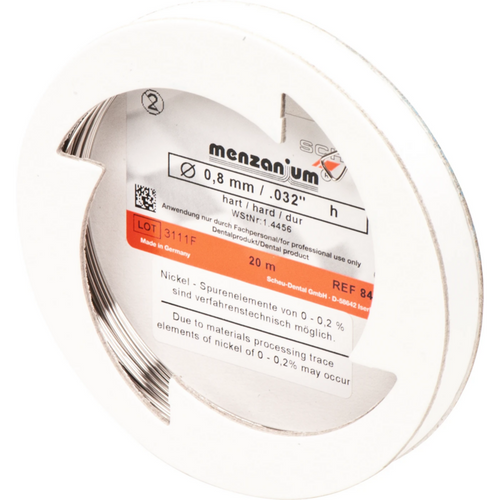 MENZANIUM® coil wire Laboratory roll 20 m hard = 1,400-1,600 N/sqmm, 0.8 mm