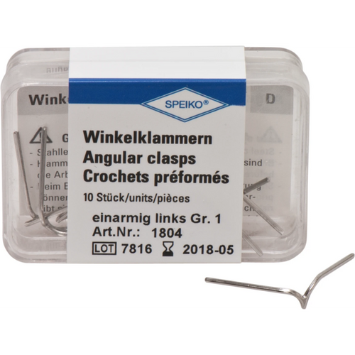 Angle brackets Pack of 10 pieces size 1