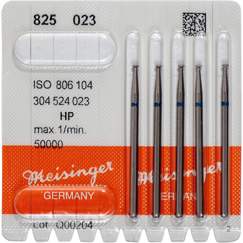 Diamonds 825 Pack of 5 pieces blue medium, HP, figure 304 lens, 0.6 mm, ISO 023