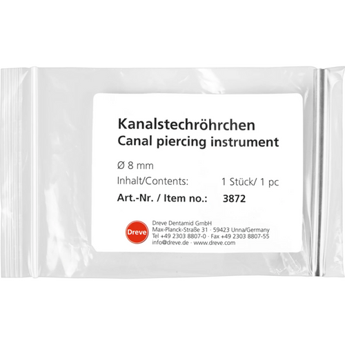 Duct piercing tubes Piece Ø 8 mm