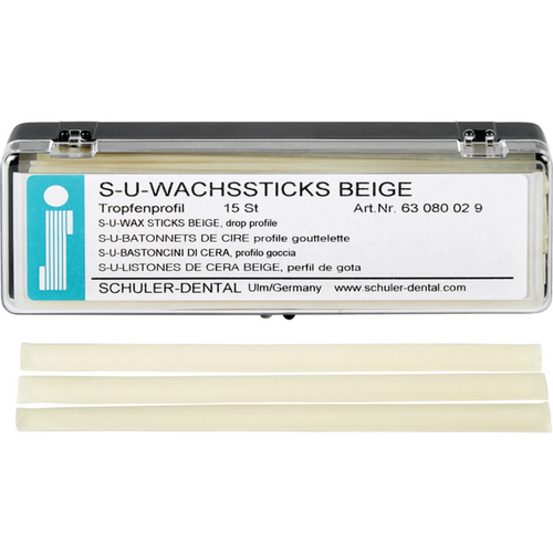 S-U wax sticks beige Pack of 15 sticks drop profile