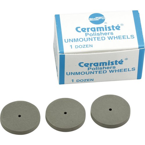 Ceramisté Pack of 12 pieces unmounted, standard, figure wheel, ISO 220