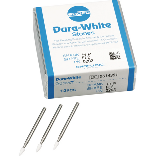Dura-White stones Pack of 12 pieces FL2, HP, ISO 025