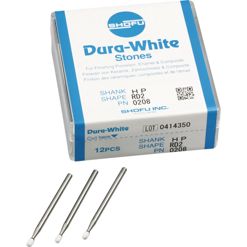 Dura-White stones Pack of 12 pieces RD2, HP, ISO 024