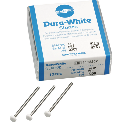 Dura-White stones Pack of 12 pieces RE1, HP, ISO 062