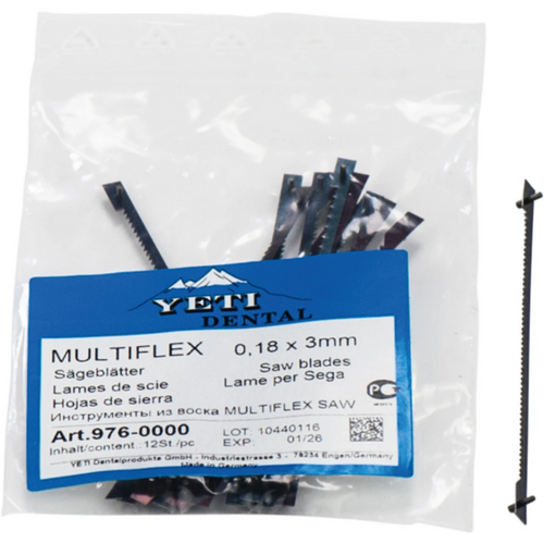 Model saw Pack of 12 saw blades 0.18 x 3 mm