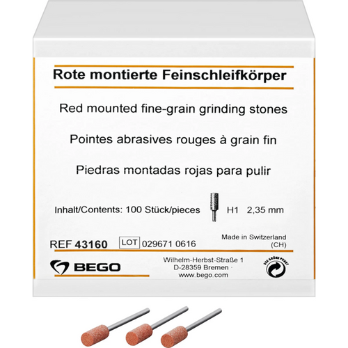 Fine grinding wheel Pack of 100 pieces H1, HP, head Ø 6.6 mm
