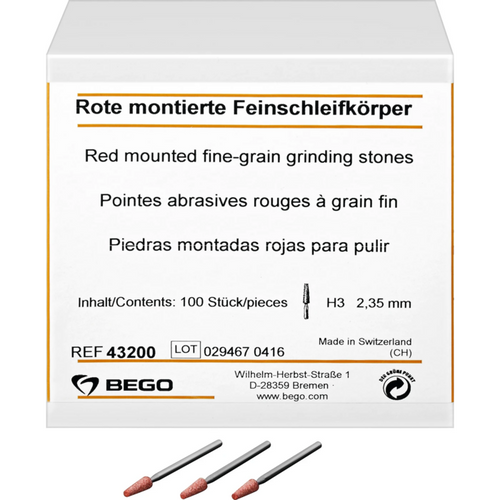 Fine grinding wheel Pack of 100 pieces H3, HP, head Ø 3.5 mm