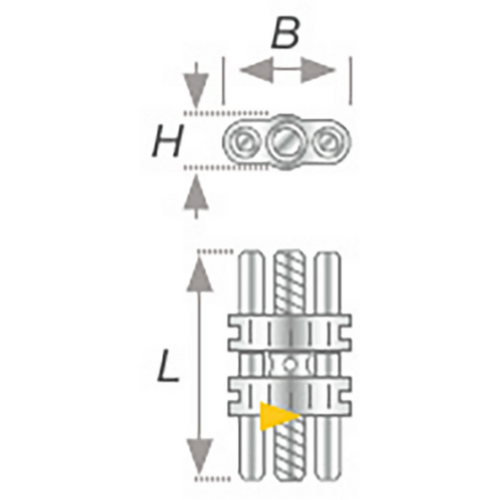 VECTOR® standard expansion screws Pack of 50 pieces VECTOR 160, (W x H x L) 7.5 x 3.5 x 14.3 mm, elongation 6 mm