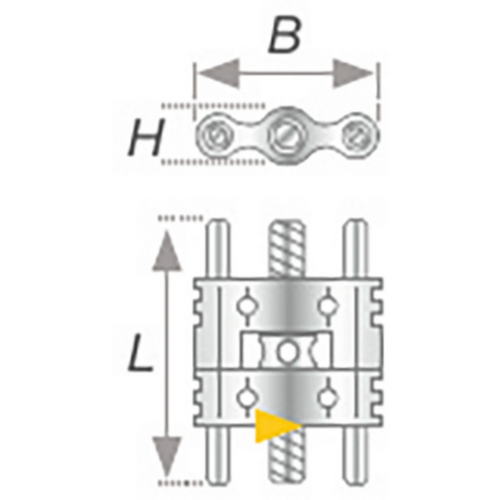 VECTOR® standard expansion screws Pack of 10 pieces VECTOR 200, (W x H x L) 10 x 3.1 x 14.3 mm, elongation 7.5 mm