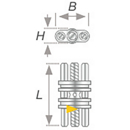 VECTOR® standard expansion screws Pack of 50 pieces VECTOR 90, (W x H x L) 6.2 x 2.8 x 10 mm, elongation 4 mm