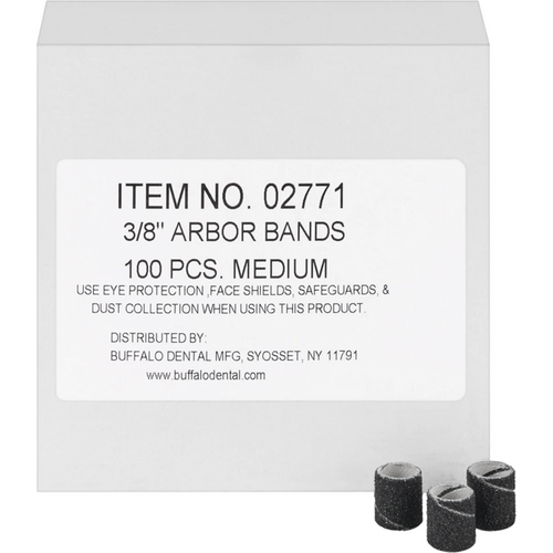 Arbor Bands Buffalo Pack of 100 pieces size 3/8, medium