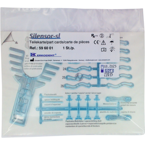 Silensor-sl parts card Piece with connecting part