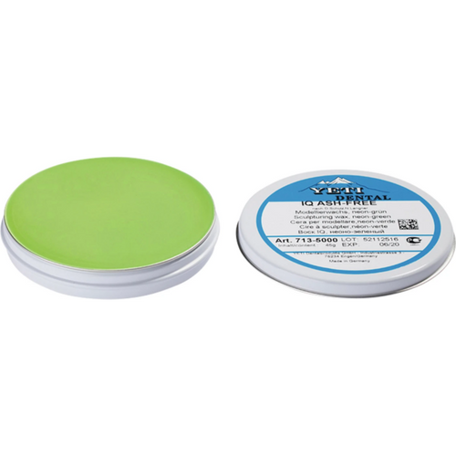 IQ modeling wax Tin 45 g neon green, Ash-Free