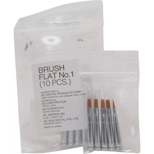 GC GRADIA brushes Pack of 10 brushes no. 1, flat