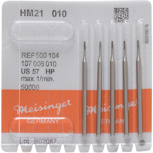 Carbide drill bit 21 Pack of 5 pieces HP, figure 107, 4.1 mm, ISO 010