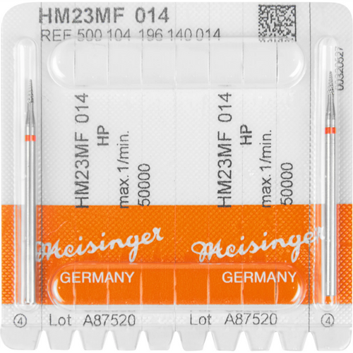 Carbide cutter MF Pack of 2 cross-toothed, red fine, HP, Figure 196, ISO 014