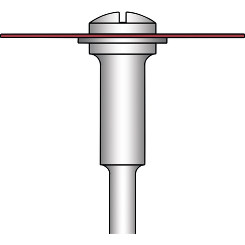 Slide-Disc piece red medium, HP, figure 354, 0.25 mm, ISO 220