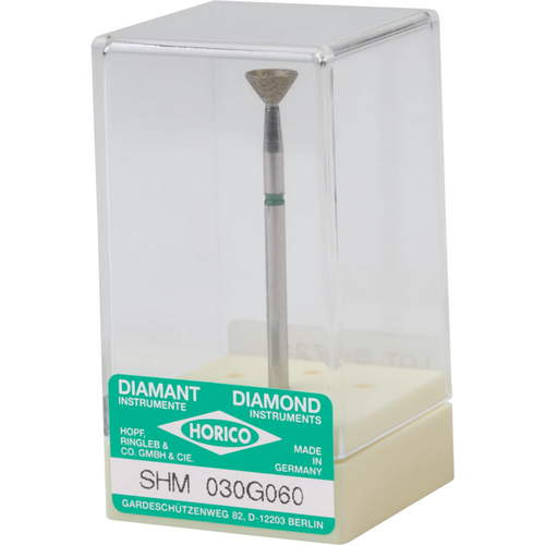 Sintered diamond grinder 030 piece SHM, green coarse, HP, figure 030, 3.5 mm, ISO 060