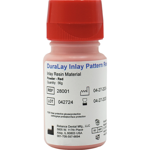 DuraLay Inlay Pattern Resin Package 56 g powder red