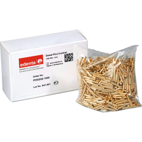 Dowel pins conical Pack of 1,000 pieces round, 14 mm