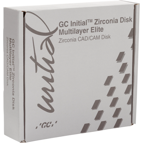GC Initial Zirconia Disk Multilayer Elite Pack of 1 piece &Oslash; 98.5 mm, H 16 mm, C2