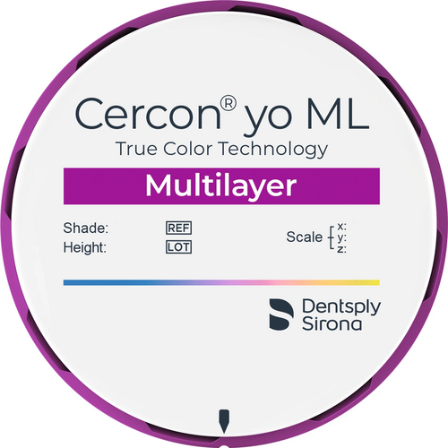 Cercon® yo ML piece Ø 98 mm H 18 mm, BL3
