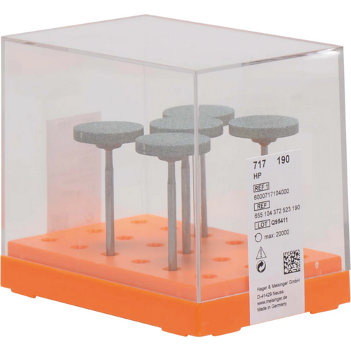 Ceramic grinder 717 Pack of 5 pieces green medium, HP, figure 372, 3 mm, ISO 190