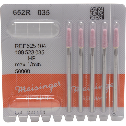 Ceramic grinder 652 Pack of 5 pieces pink medium, HP, figure 199, 10.5 mm, ISO 035
