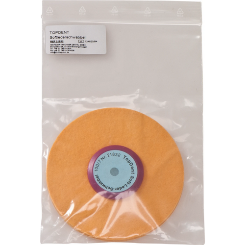 TOPDENT Soft leather buff piece 7 layers, Ø 100 mm